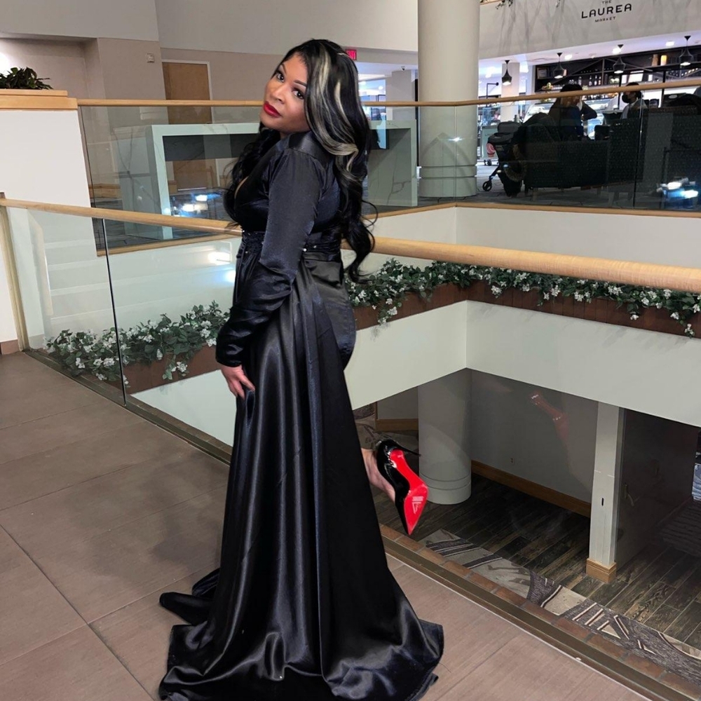 A black dress